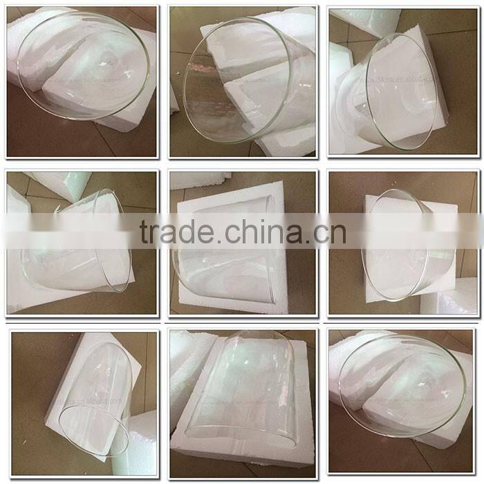 >_<High borosilicate Custom dome jar with wooden tray, cupcake stand covers, Cloche Cheese base Decorative Glass Terrarium Cover