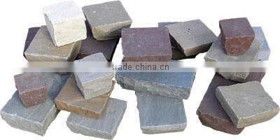 White cobble and pebble stone for decoration