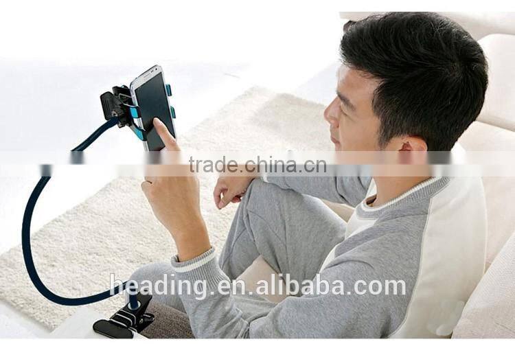 For lazy guys long arm mobile phone bracket for desk