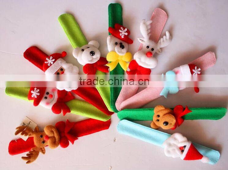 2014 Wholesale Promotional slap bracelet cheap slap band Christma style