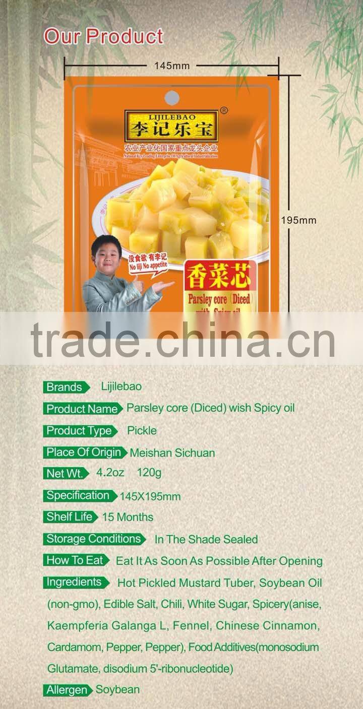 High quality Low calorie pickle ,Appetizing healthy Chinese preserved vegetable with ISO certification