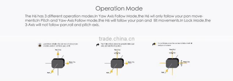 Latest Products 3 axis Brushless gimbal dslr camera gimbal stabilizer with NEW Encoder System