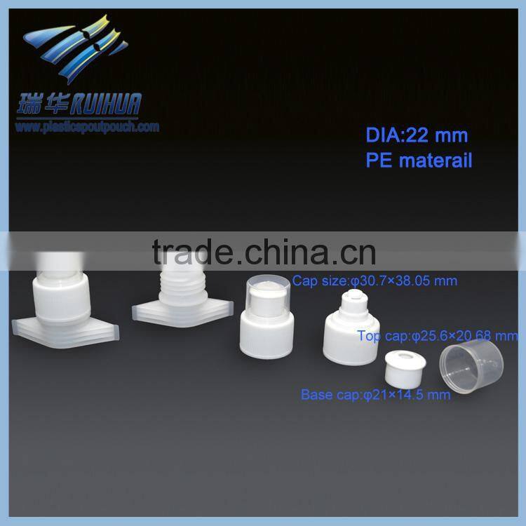 Hot sale 10mm long standing jelly bag plastic nozzle