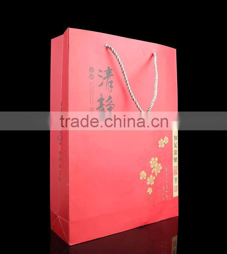 China style red paper bags for tea