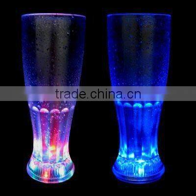 Acrylic led flashing glass, LED Lighted Cola Glass for wedding decoration