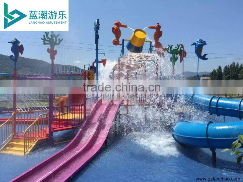Big outdoor water park slides for sale water park equipment