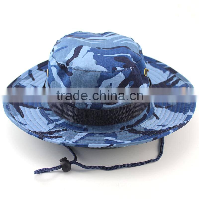 Bucket Hat Boonie Hunting Fishing Outdoor Cap - Wide Brim Military Boonie Hat