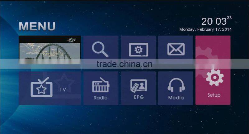 DVB-S2 Satellite Set Top Box with OTA