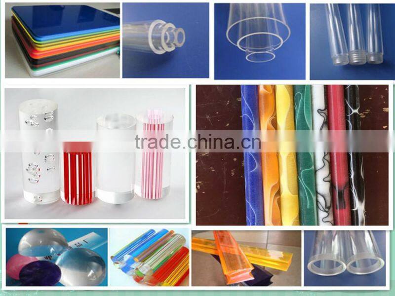 Colored 100% virgin hight transperency rectangular Acrylic Rod, Acrylic Bar