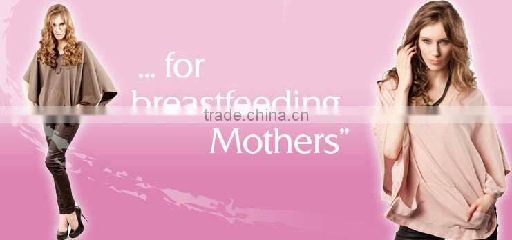 Custom heavy cotton brushed plain easy wear fashion nursing cover top