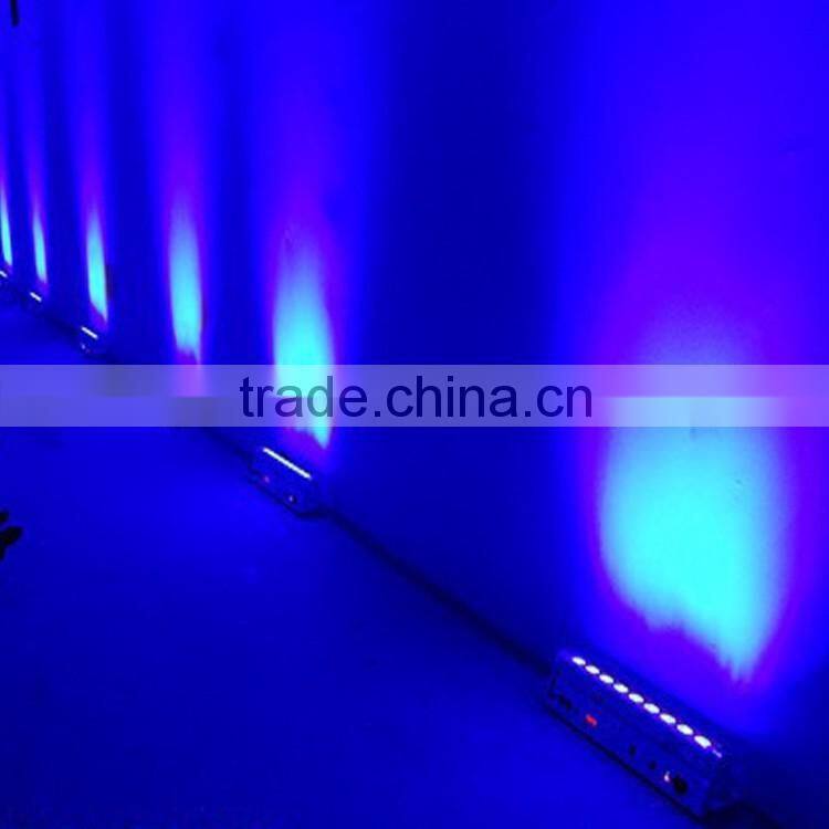 Pro Lighting Rechargeable DMX Wireless Battery Powered Backdrop 6in1 RGBWA+UV 9*18w LED Wall Washer