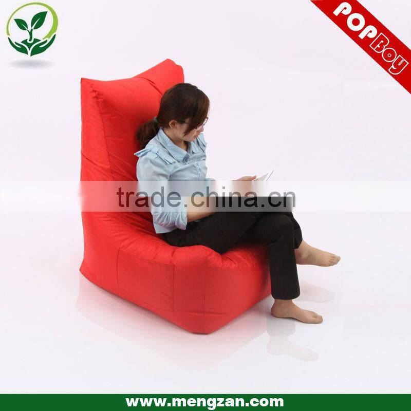 Oversized red bean bag chair