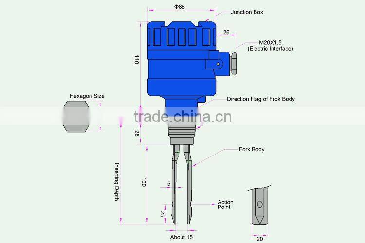 2015 new LS-YC Tuning Fork Level Switch of Liquids