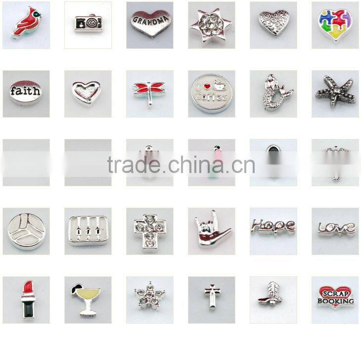 hot sale fashion design floating charm locket,open locket