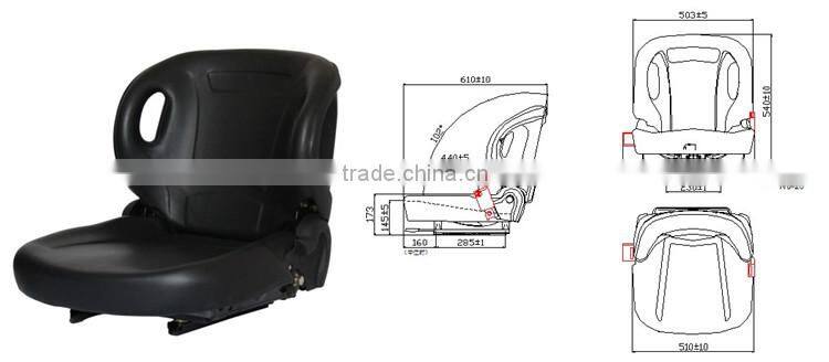 Hot selling CE wheel loader seat for construction machine(YY50)