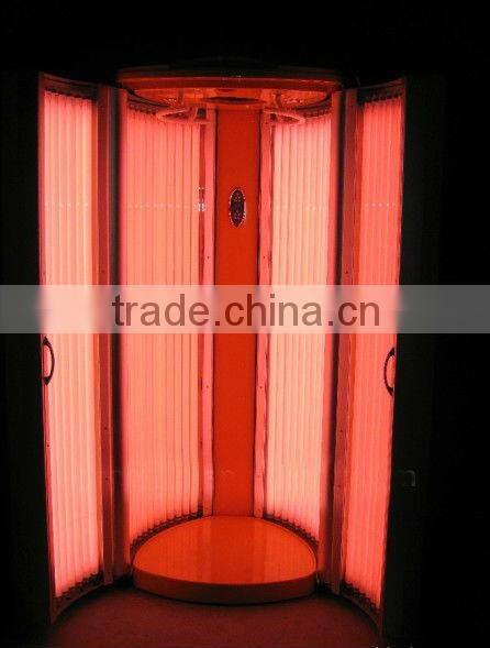 zhengjia standing solarium machine/ tanning bed for sale with 50 pcs lamps