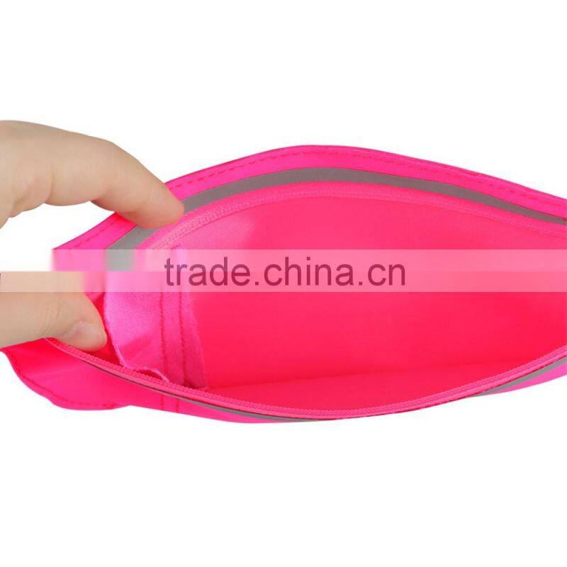 wholesale spandex running flip belt waist pack pouch phone bag