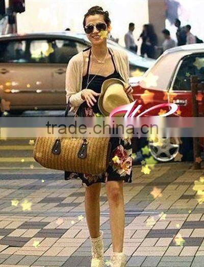Straw bags made of sea grass for ladies--2