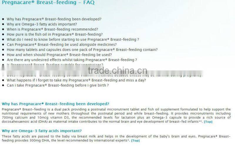 Vitabiotics Pregnacare Breastfeeding 84 Tablets/Capsules