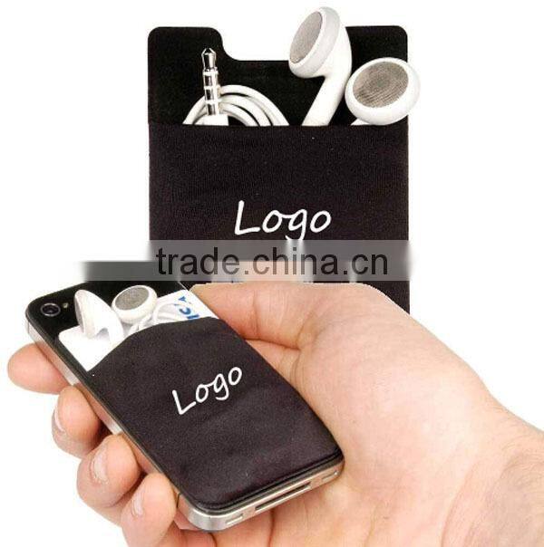 Custom private label 3m sticker smart wallet mobile card holder