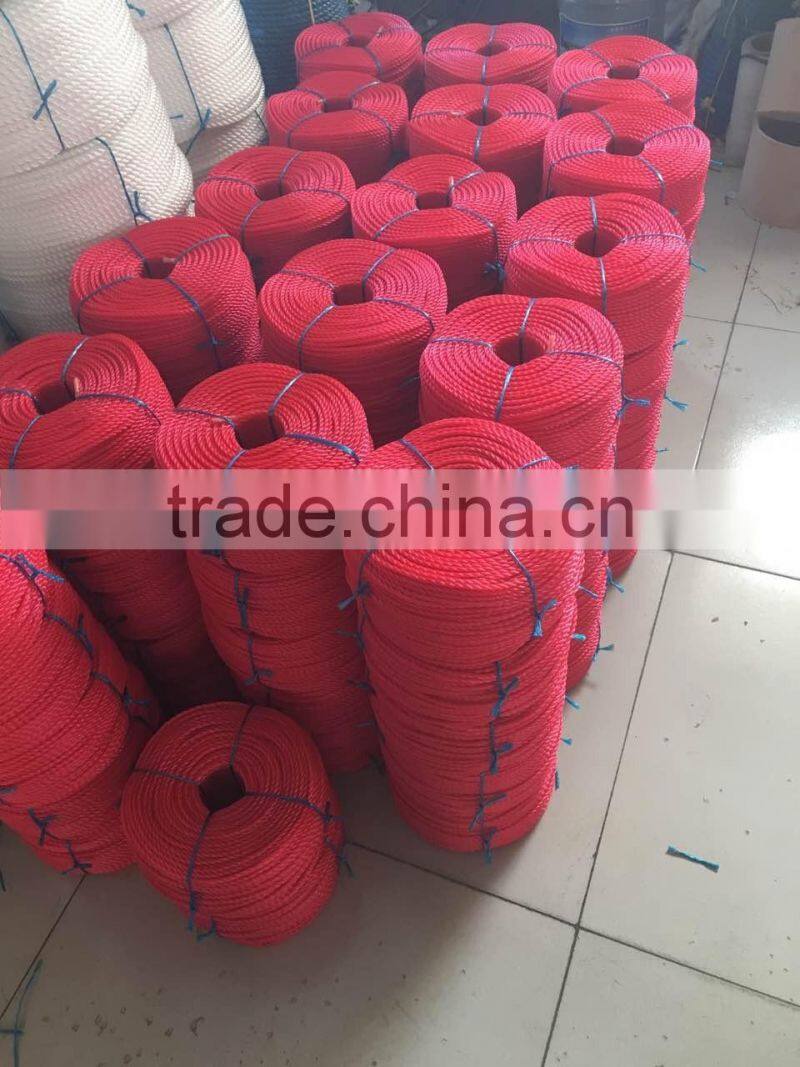 Good Quality PE/PP 3/4 Strands Polyethylene Rope