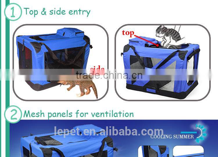 Soft-sided comfort Travel portable pet carrier sling/ luxury pets dog carry bag