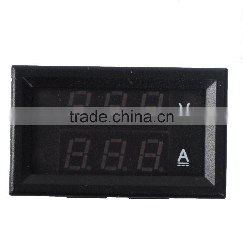 DC 4.5V-30V 50A Red Dual Panel LED Digital Voltmeter Ammeter Voltage with Shunt