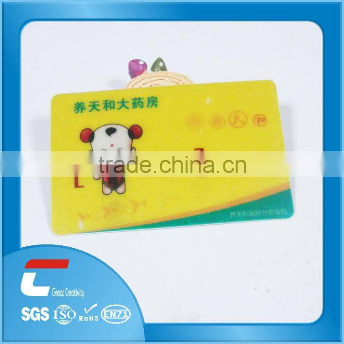 plastic 3d lenticular card with nice printing / custom 3d lenticular card