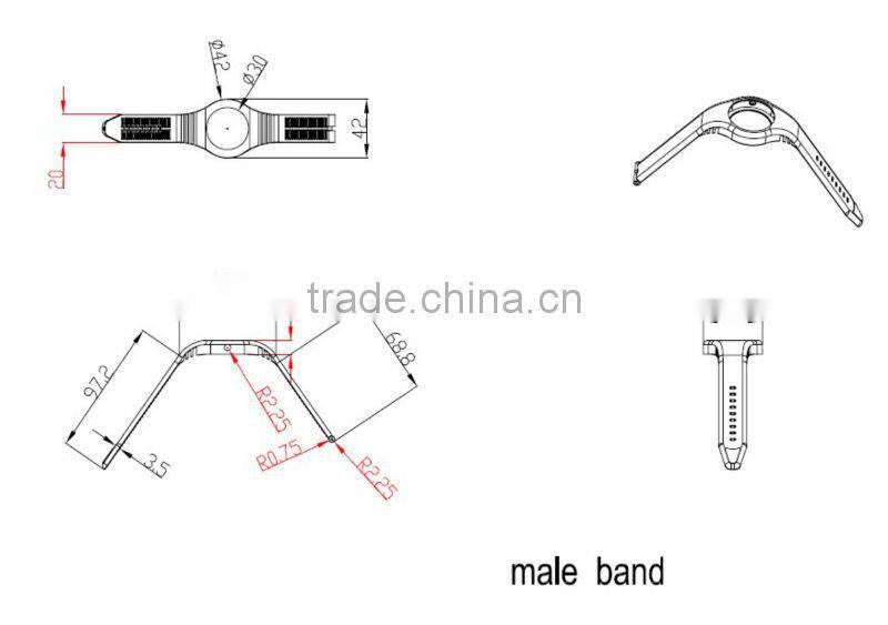 Colorful siliocne Ribbon watch bands