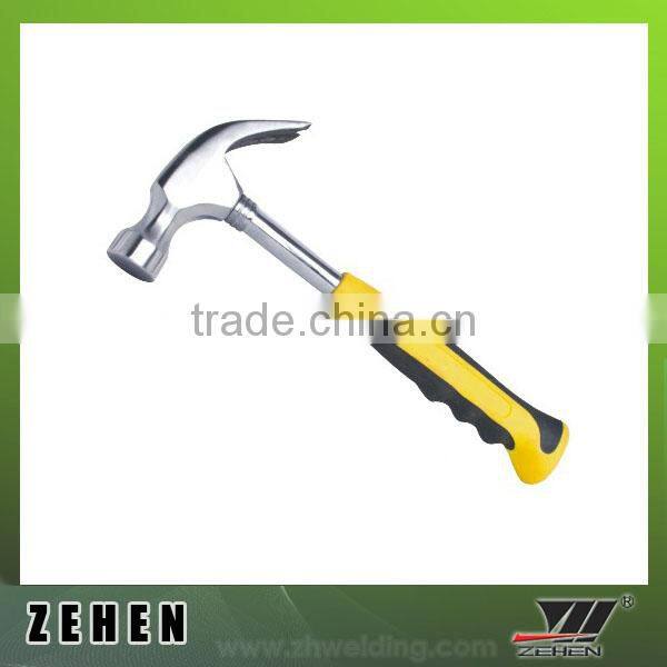 claw hammer double color steel tube handle