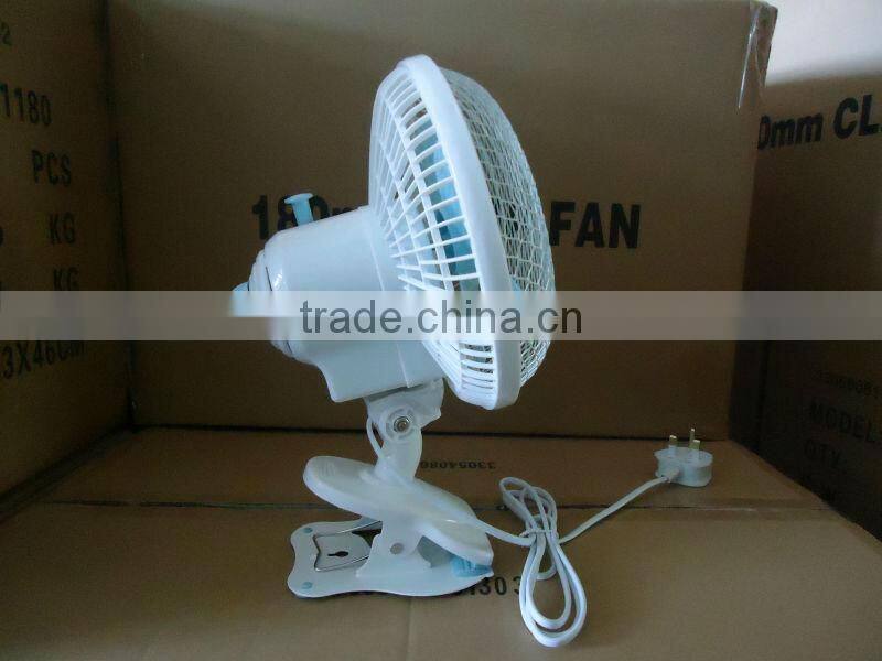 QUALITY 7" OSCILLATING 2 SPEED CLIP ON FAN FOR OFFICE DESK