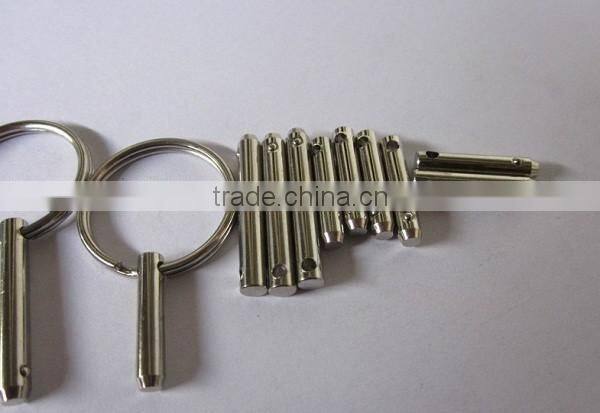 hardware zinc nickle plated or stainless safety lock linch pin o ring