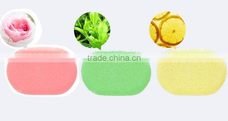 2016 Wholesale 100% natural organic facial and shower Japan konjac sponge for baby