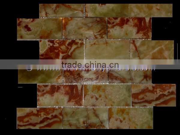 Creative design MULTI GREEN ONYX MOSAIC TILES COLLECTIONS