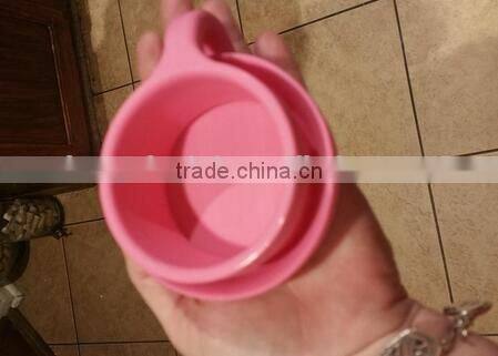 Silicone Travel Collapsible Camping Mug with Lid