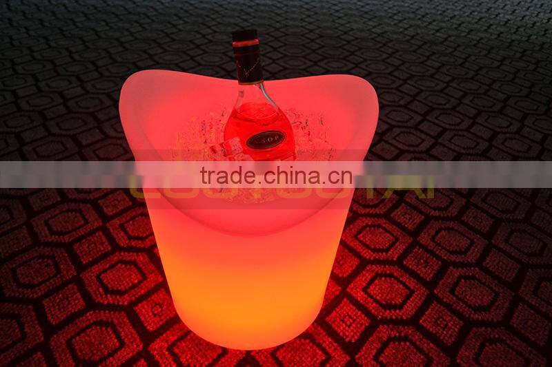 L31*W29*H34CM led light glowing win bucket/led ice bucket /led illuminated ice wine bucket