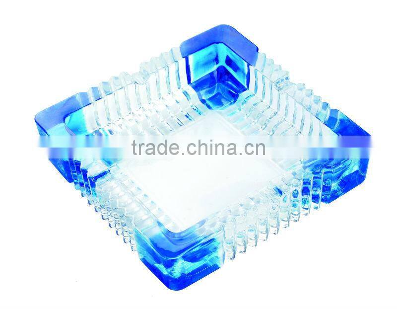Glass ashtray with spray color,glass ashtray