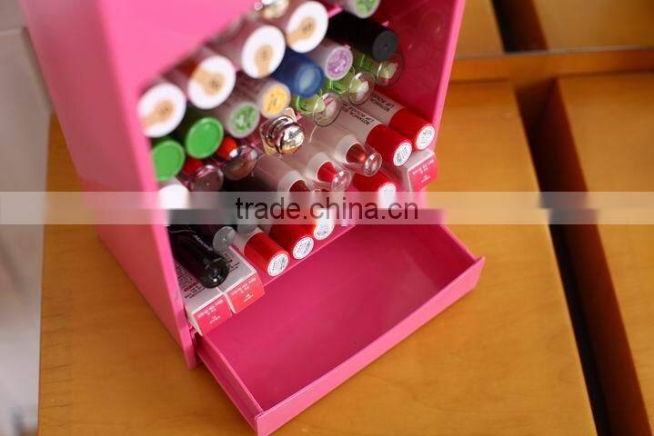 Stand Plastic Makeup Cosmetic Organizer Display Stand Holder Box, Seven-tire