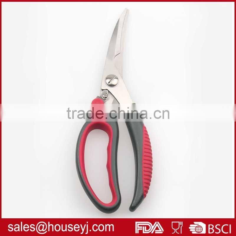 Chicken bone scissors kitchen scissors soft grip tpr handle