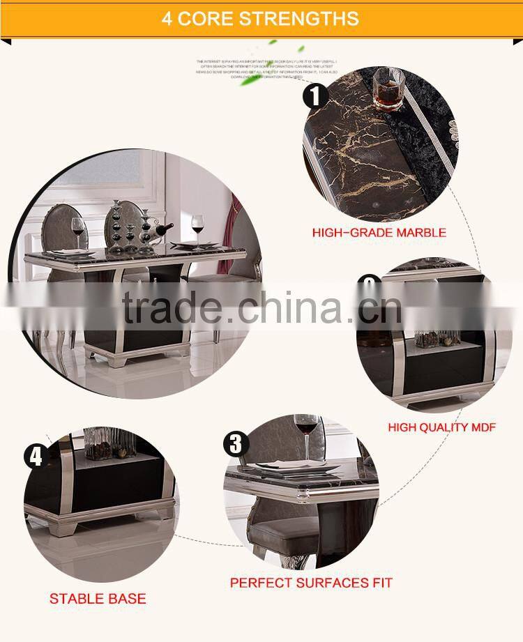 TH384 NEW Modern Dining Table and Chairs Mable Dining Table and Chairs