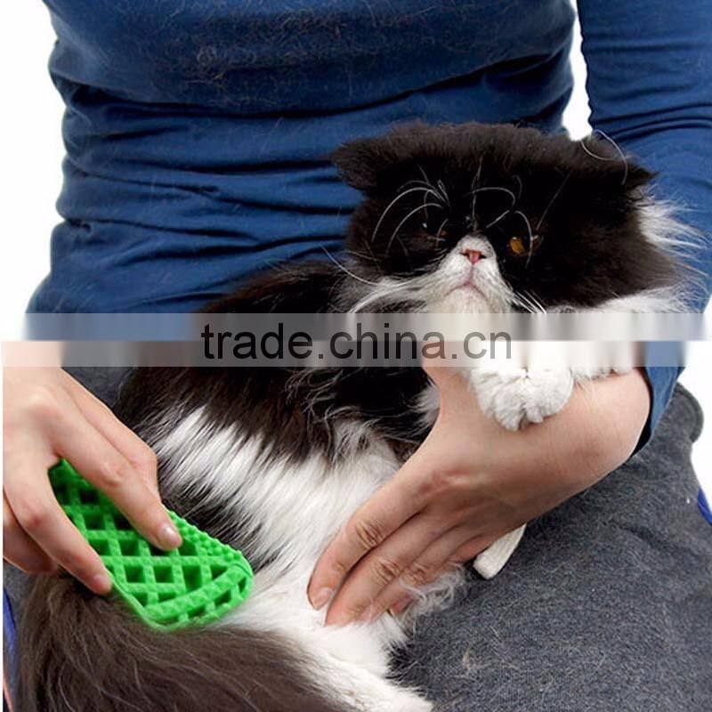 Dog Cat Grooming Brush Home Pet Hair Cleaning Silicone Lint Remover