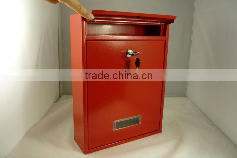 Wall Mount Red Letter Box with High Quality