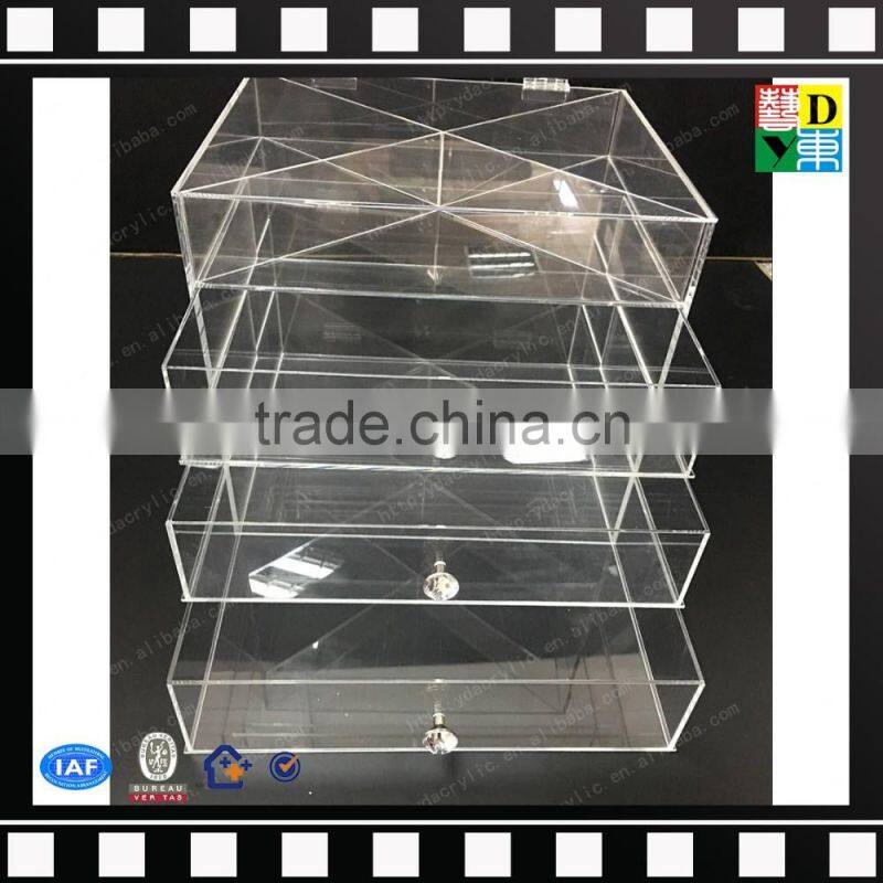 2016 Manufacturer supply 3/4/5/6 Drawer Acrylic Makeup Organizer Wholesale
