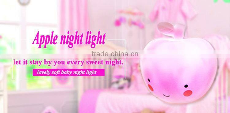 2017 hot sales LED lighting elegant apple fruits night light Decorative lamp