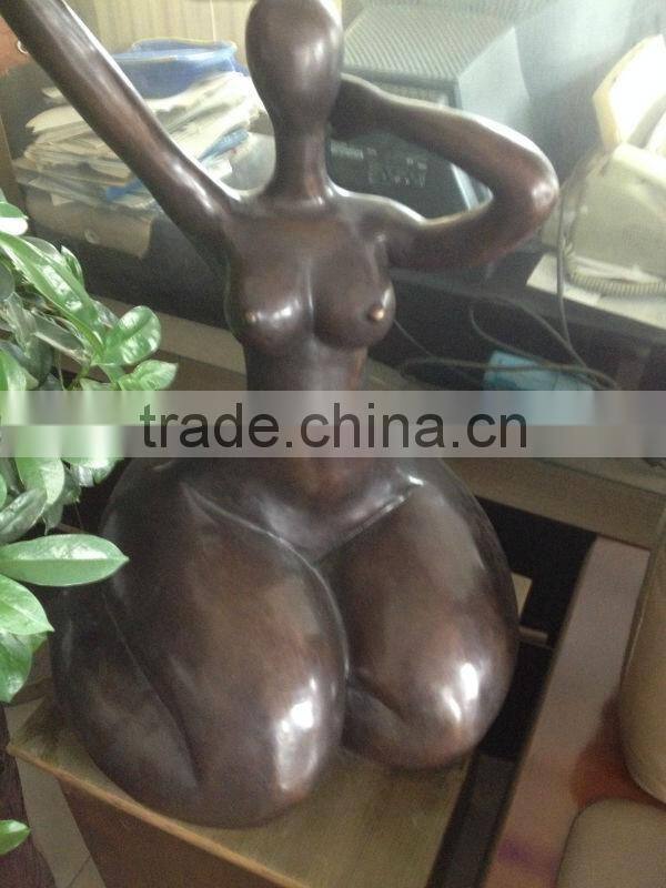 casting bronze abstract statue lady statue sculpture for home deocration