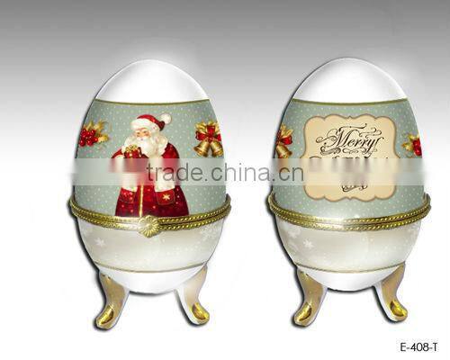 High Quality Porcelain Egg-shaped Jewllery box for sales
