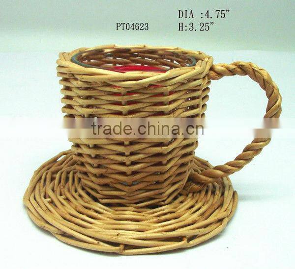 Chic wicker cup & wicker craft & wicker cup craft