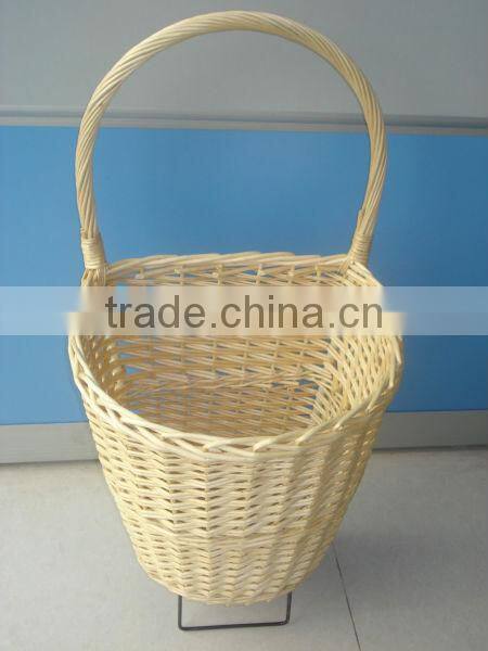 wicker shopping trolley & wicker shopping cart & willow utility cart