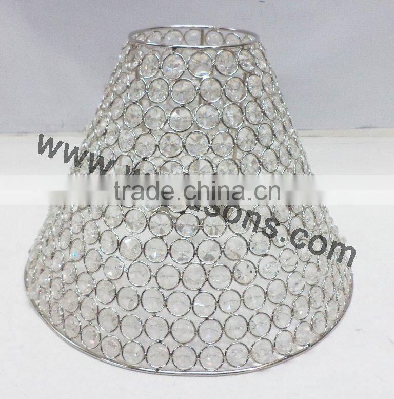 votive round crystal beaded votive candle stand