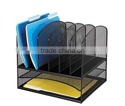 Durable Wire Mesh Desk Document Organizer